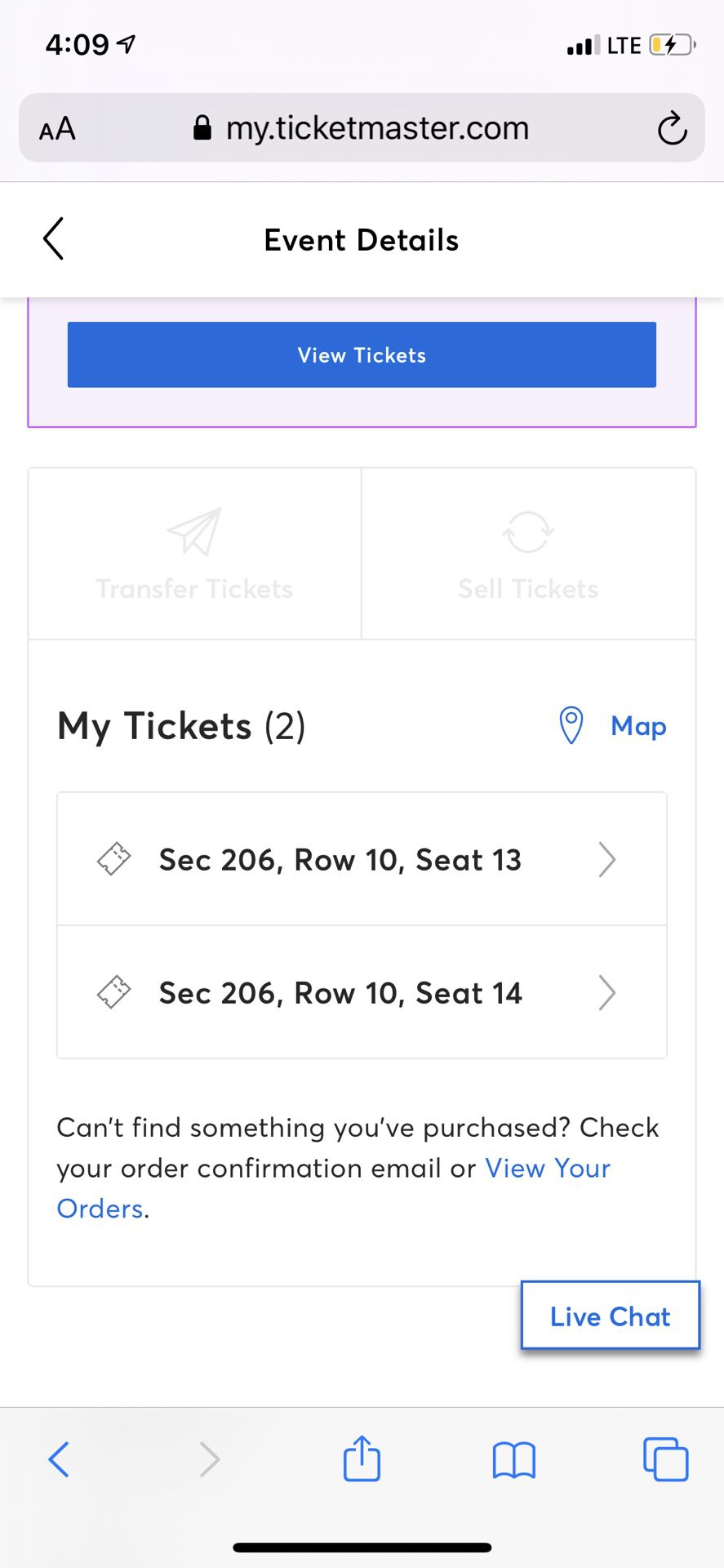 4 KANYE WEST JESUS IS KING TICKETS SEC206 and 207