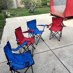 4 Folding Chairs