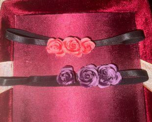 New 2 Pieces Floral Headbands