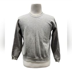 Vintage Hanes Her Way Gray Cotton Blend Sweatshirt Size Medium 