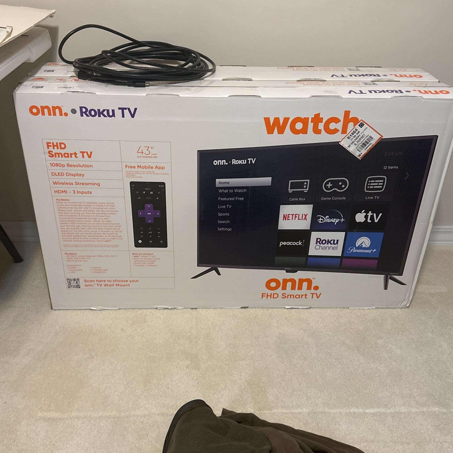 43” Roku Smart TV BRAND NEW IN BOX