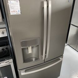 GE Profile Series Fingerprint Resistant Slate 27.7 Cu. Ft. French Door Refrigerator With Hands-Free AutoFill
