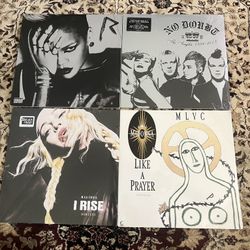 Pop vinyl records Madonna, Rihanna, No Doubt