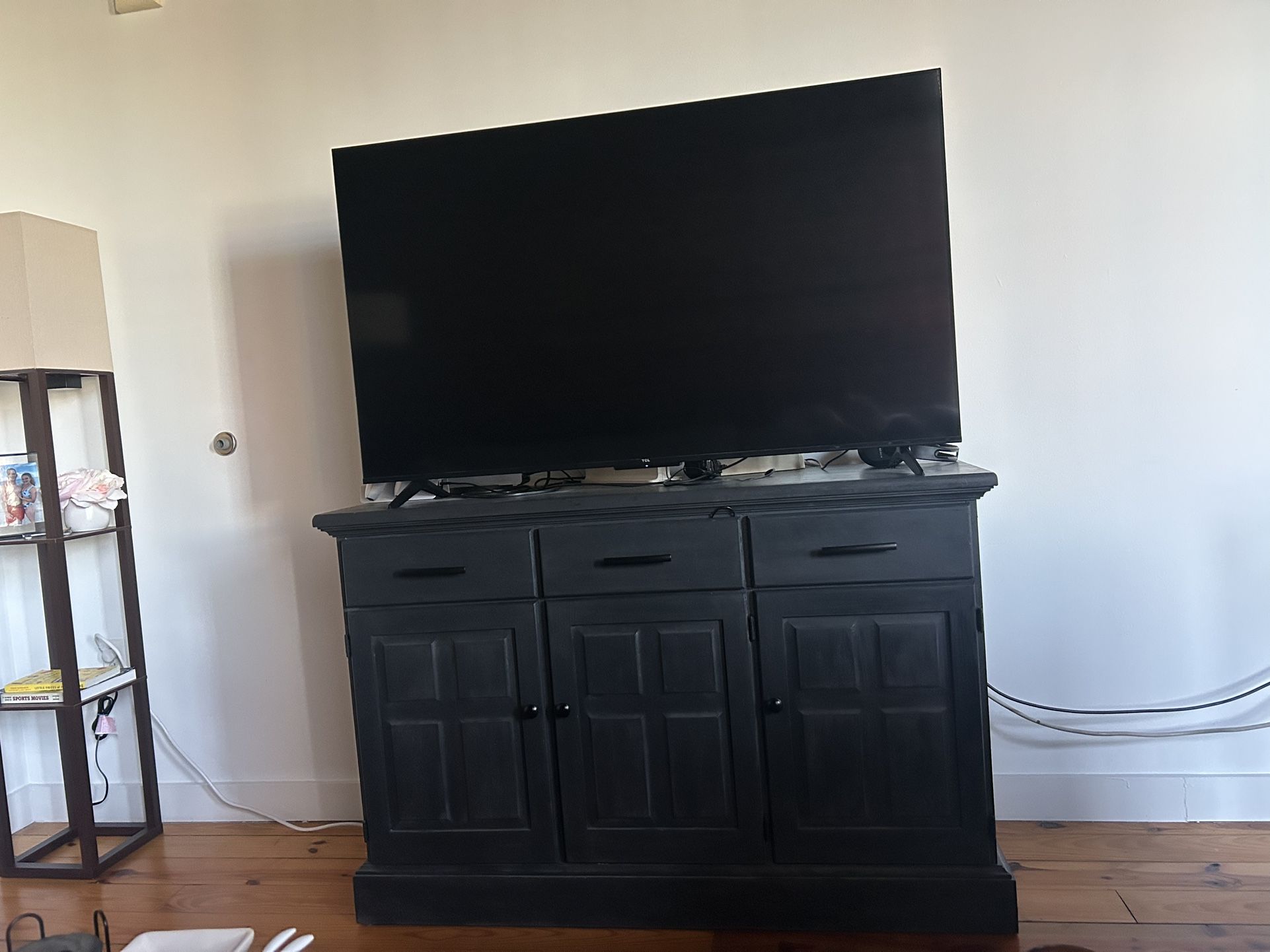 Blue TV stand