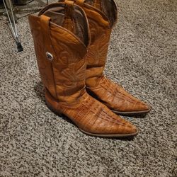 DIEGOS crocodile cowboy boots 9.5 men's 