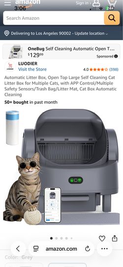 Brand new automatic, cat litter box cleaner for $90