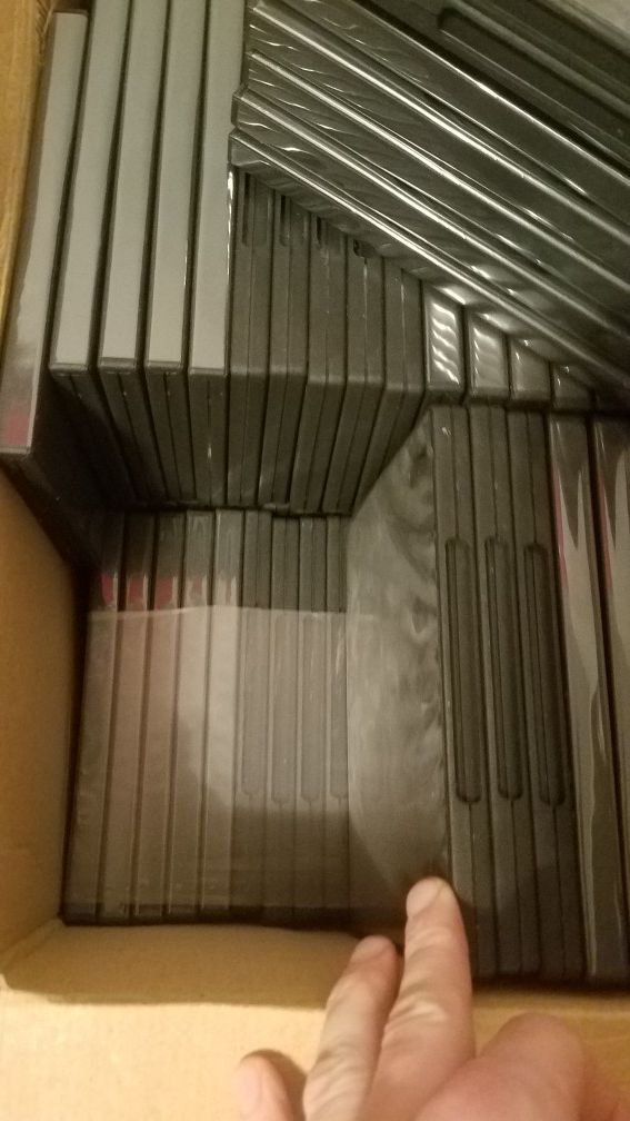 160+ Blank DVD Jewel Cases - Unused