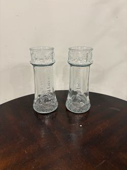 Vintage Red Lobster Lighthouse Glasses - Set of 2