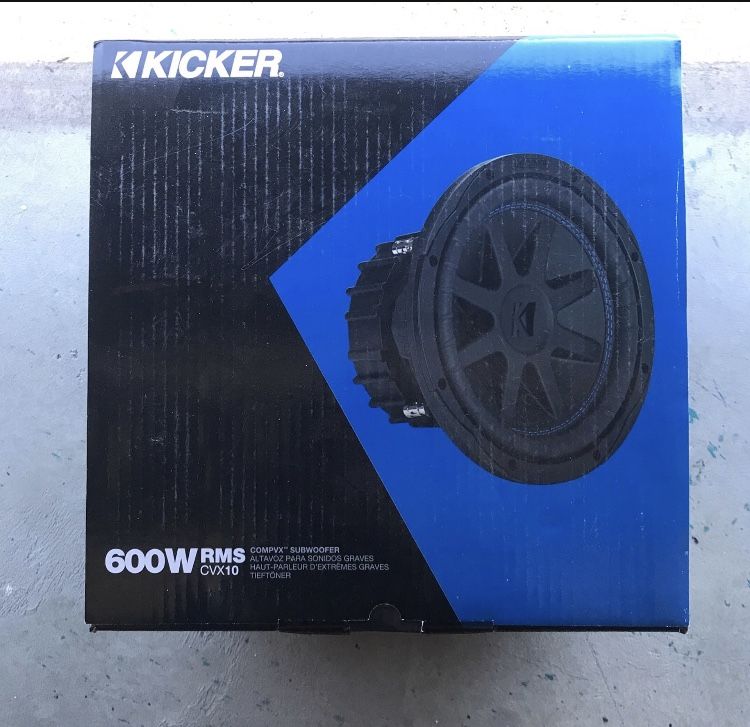 Kicker CVX 10 Subwoofer Brand New