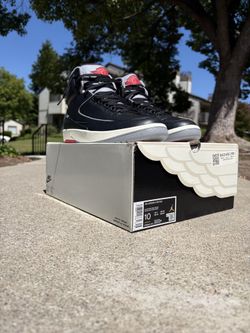 Air Jordan 2 Retro Black Cement GREy Size 10