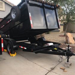 12 x 8 x 4 bobcat special dump trailer. 2021 new never used