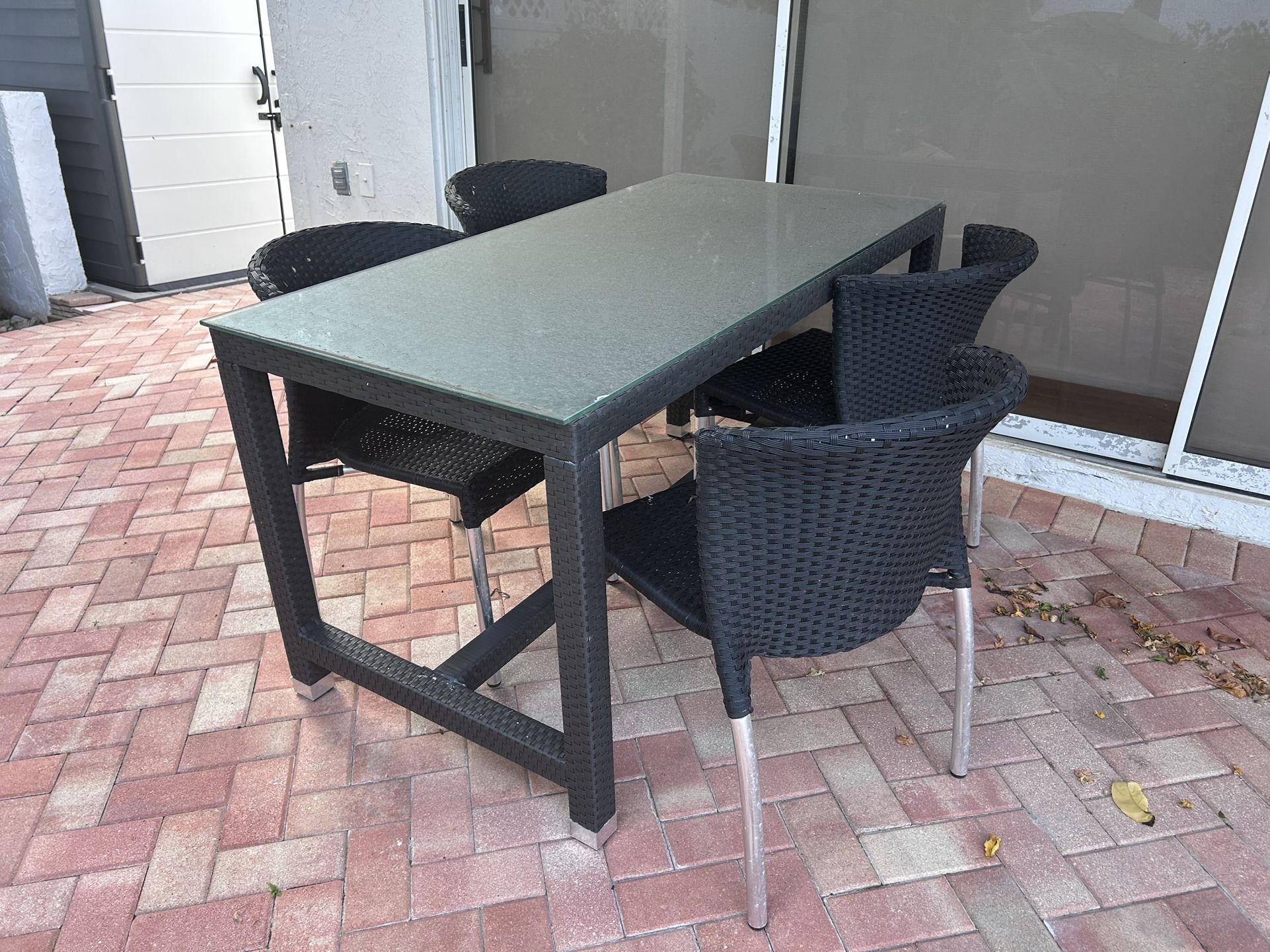 Patio Dining Set With 6 Chairs