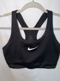Women’s Nike Sports Bra, Black, Juniors Medium, Racerback