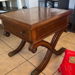 Wood coffee table