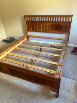 Cal King Wooden Bedframe