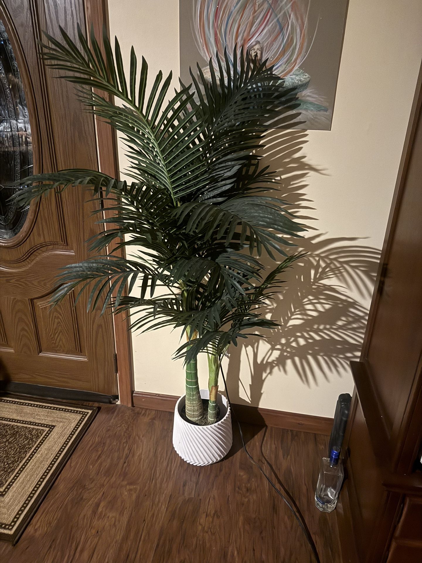 Fake Palm Tree And Pot