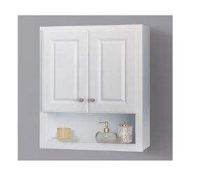NEW! PROJECT SOURCE White Finished 2 Door Cabinet