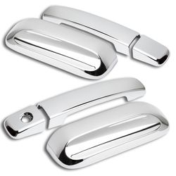 For 2005-2015 Nissan Xterra Mirror Chrome Door Handle Cover Cap Trim Kit 6PCS -(2-DHC-1393