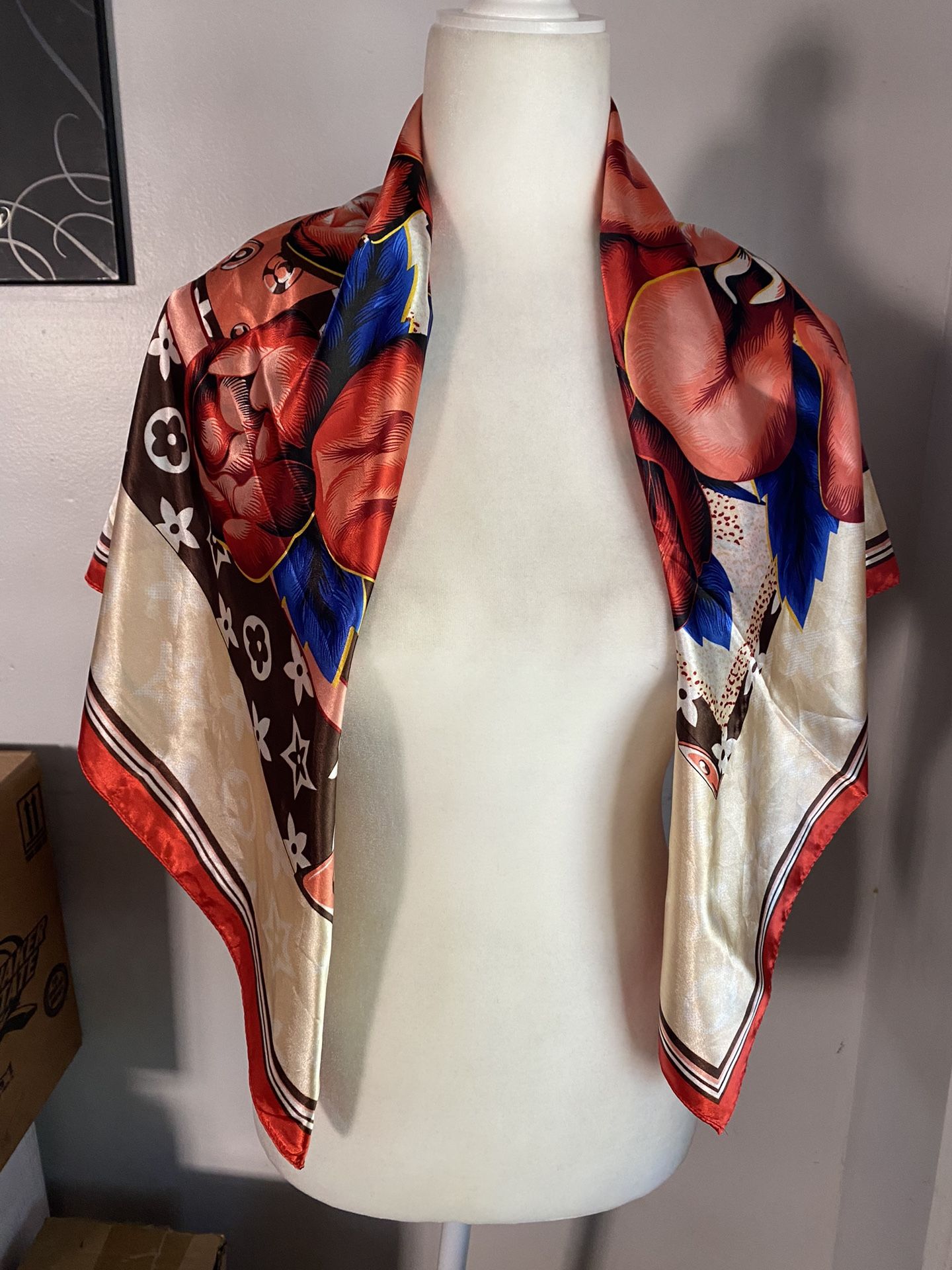 NWOT Big Silk Scarf