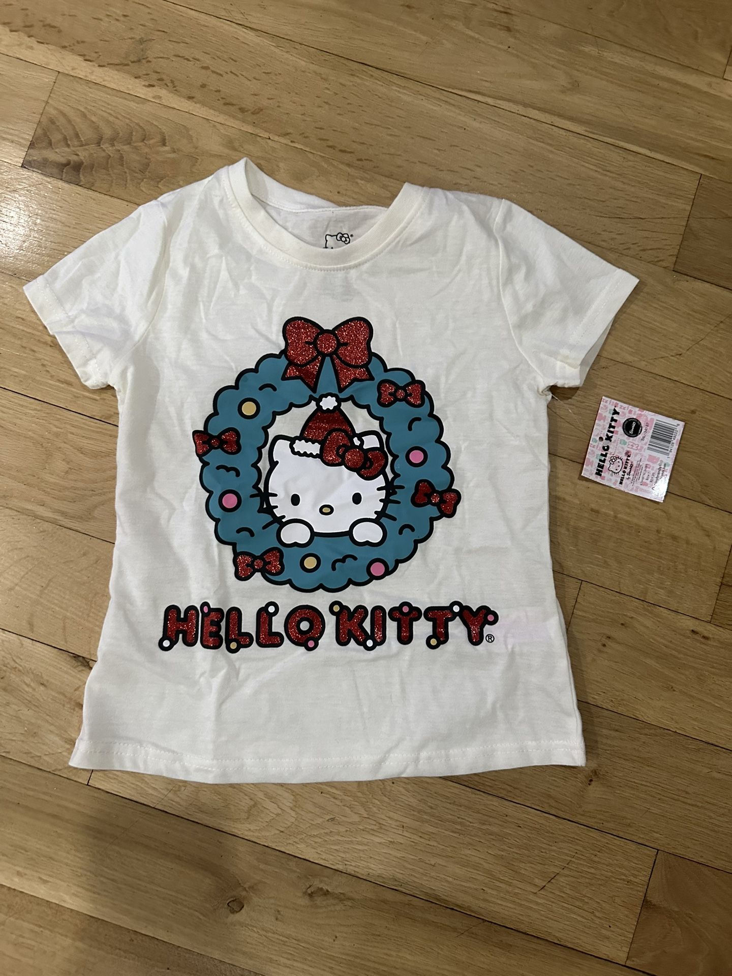 Hello Kitty Christmas Tshirt Size 7 Little Girls