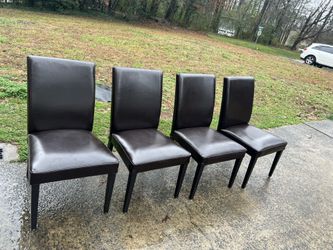 4 Leather Chairs