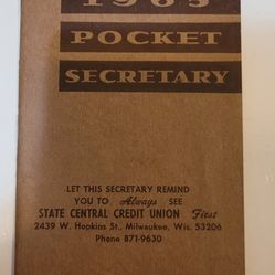 1965 Pocket Secretary - State Central Credit Union