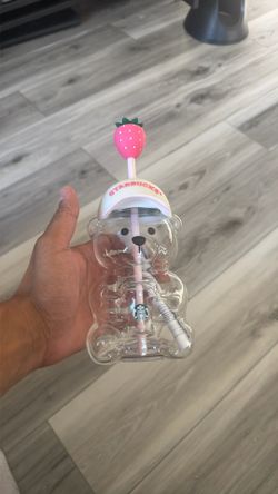 Starbucks bear glass