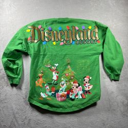 Disney Disneyland Christmas Holiday Spirit Jersey Mickey Peter Pan Size S #5A
