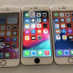 iPhone 6s factory unlocked to any carrier 16 GB  $110 Each can be updated to the latest iOS