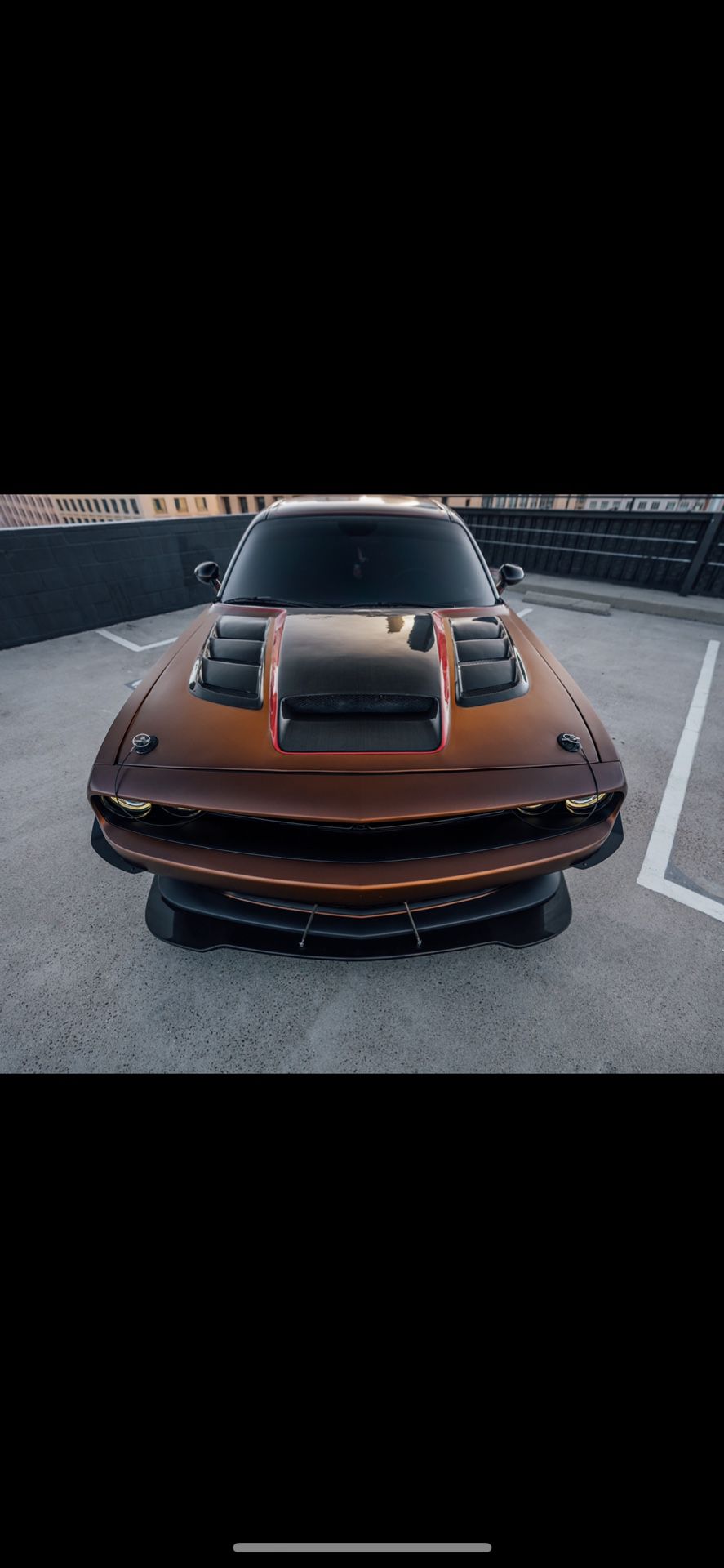 Dodge Challenger Viper style Carbon Fiber Hood