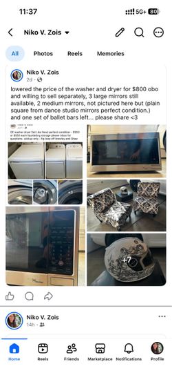 Washer dryer and miscellaneous moving sale