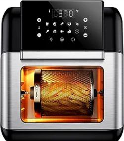Innsky 10.6 Quart Air Fryer Oven with Rotisserie & Dehydrator, 【Patent & Safety Certs】10-in-1 Air Fryers Toaster Oven Combo, Airfryer Countertop Oven,