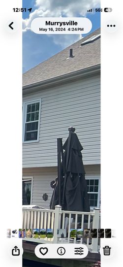 13” cantilever umbrella