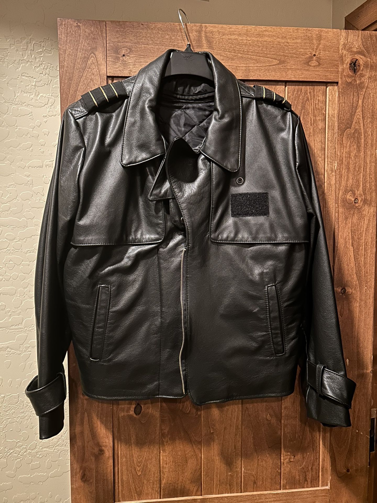 Women’s/Ladies Perrone Pilot Aviator Leather Jacket Large (14-16) Tall