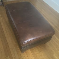 Leather Ottoman