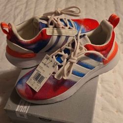 Adidas Red and Blue Gradient Sneakers *New*