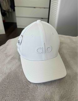 Alo Yoga White Baseball Cap