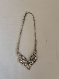 Vintage Rhinestone Necklace 