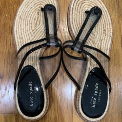 Kate Spade Black Clear Sandals Flip Flop Sandals Shoe Shoes Size 10