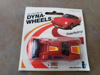 Vintage Diecast metal Dyna-Wheels Red Lamborghini