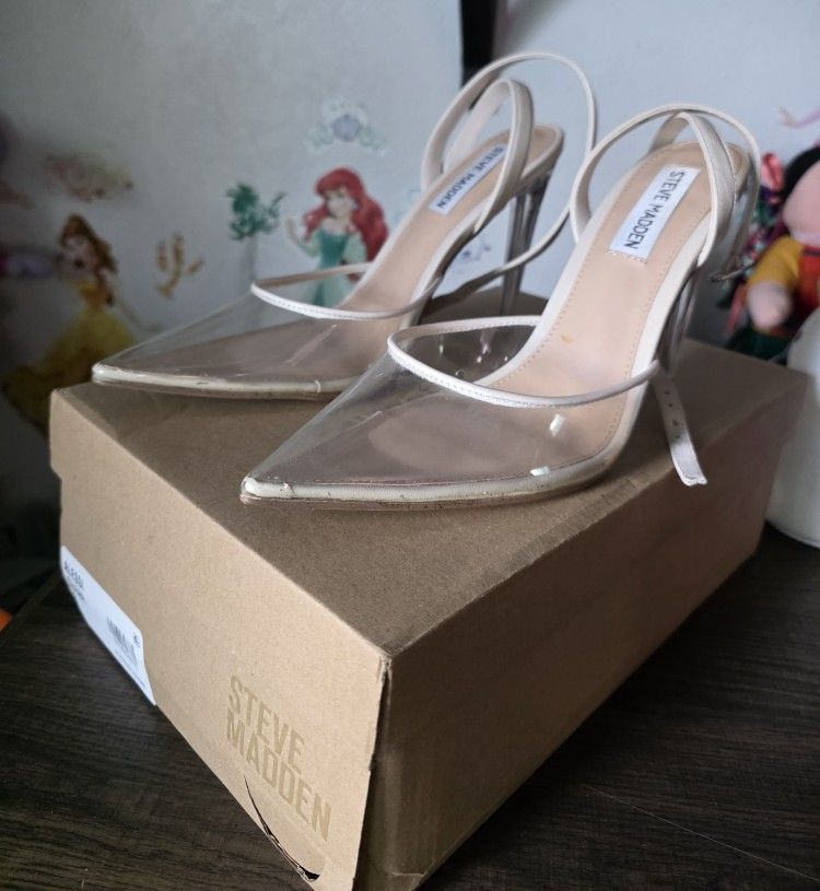 Nude / Clear Heels