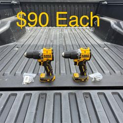 DEWALT ATOMIC 20-Volt MAX Brushless Cordless 1/2 in. Hammer Drill (Tool-Only) **2 Available, $90 Each**