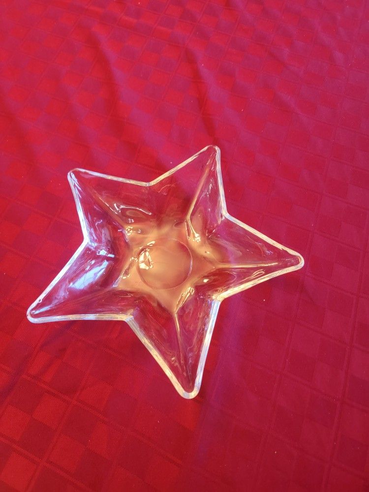 Glass Star Candy Dish