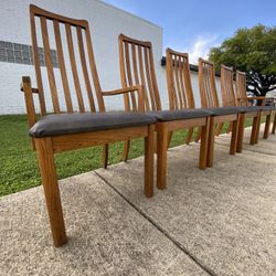 Vintage Broyhill Solid Wood Mid Century Modern Style Dining Chairs