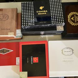 Cigar Boxes - Mixed Lot