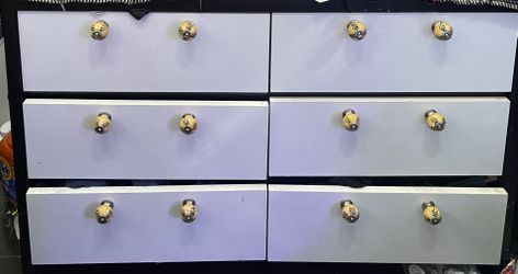 6 Drawer Dresser Black And White