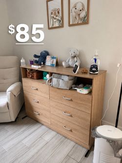 Wood Tone Dresser