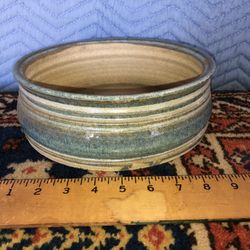 Vintage Japanese Glazed Ceramic Bowl Circa 1960s