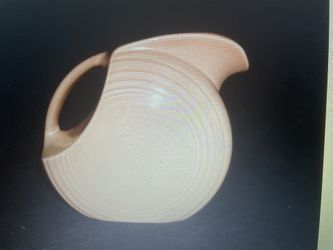 Fiesta Ware large apricot peach juice/carafe Pitcher