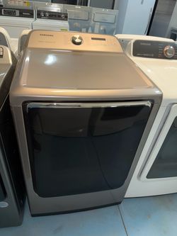 Samsung electric dryer HE king size capacity 7.4 cuft / secadora electrica / champagne rose gold color